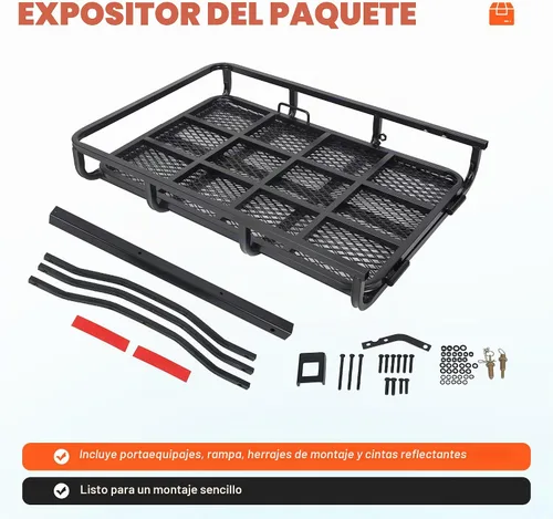 Vista 7 de ALMULOO Soporte de enganche con rampa plegable para sillas de ruedas