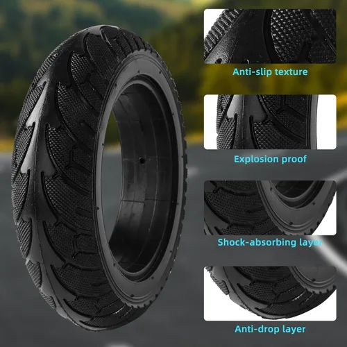 Vista 3 de 200x50 rueda de neumático sólido con ruedas de aleación de aluminio para scooter eléctrico, coche de equilibrio 8x2, rueda sólida a prueba