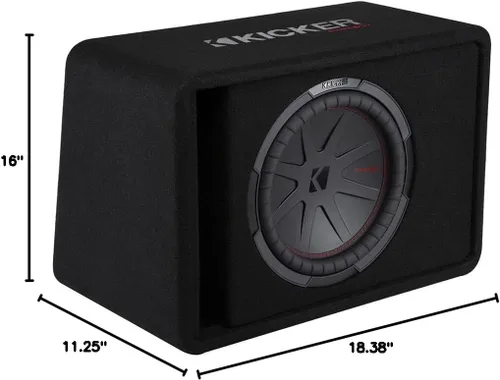 Vista 10 de Kicker 48VCWR122 Serie CompR 500W RMS 2 Ohm Vented Loaded Subwoofer Recinto (renovado)