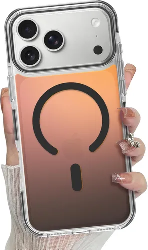 Vista 29 de Bonoma Funda magnética para iPhone 13 【Soporte para Magsafe】Protector de cámara de lujo de cristal fluorescente iridiscente con láser brillante + 2