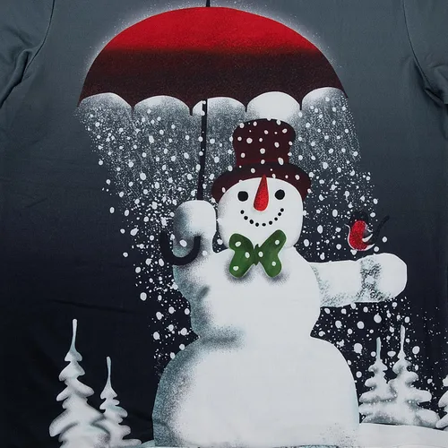 Vista 3 de JINTING Sudadera de Navidad con cuello redondo para mujer, blusa ligera de manga larga para Navidad