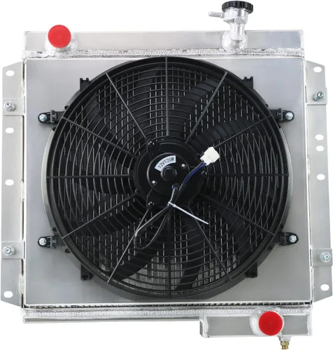 Vista 2 de Relé de ventilador de cubierta de radiador de 4 filas para Toyota Land Cruiser FJ40 FJ45 MT 3.9L 4.2L 1960-1984