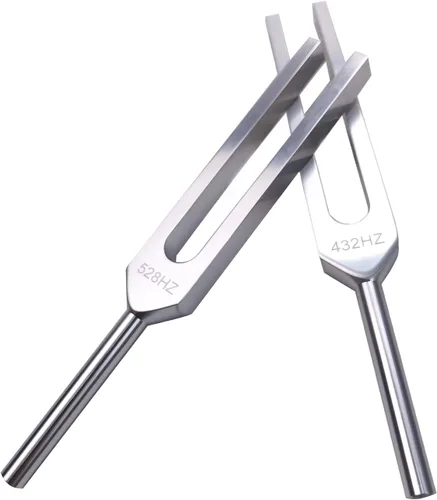 Vista 6 de Tuning Forks 528 Hz Diapason ponderado diapason diapason