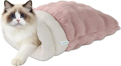 Vista 18 de Cama para gatos 4 en 1 con autocalentamiento para dormir, cueva