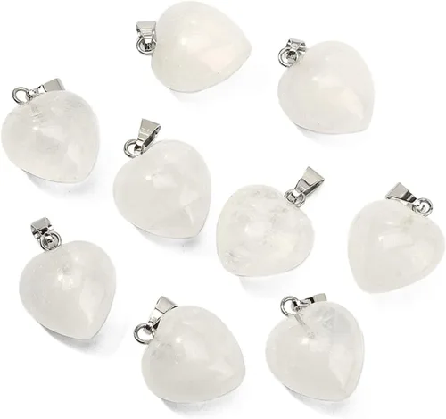 Vista 17 de LiQunSweet 10 piezas de eslabones de piedras preciosas de cristal de amatista natural, enlaces envueltos en alambre con alambres de latón dorado