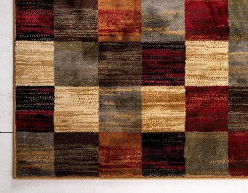 Vista 8 de Unique Loom Barista Collection - Alfombra Gava (2' 2" x 3' 1" Rectangular, Multi/ Marrón)