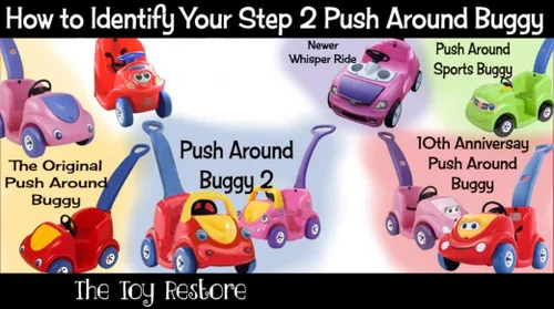 Vista 3 de Toy Restore - Calcomanía de repuesto para Step2 10th Push Around Buggy Girl Ride-on Car