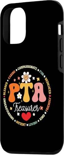 Vista 2 de iPhone 15 Parents Teacher Association Team Supporter PTA Treasurer Case