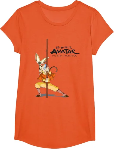 Vista 5 de Avatar: The Last Airbender Aang Momo Camiseta Heather Grey