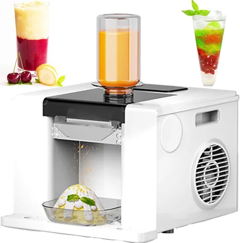 Vista 7 de Ice Shaver Machine - Electric Smoothie Maker for Shaved Ice, 60 Kg/Day, Ideal for Restaurants, Dining Cars and Home Use,Green