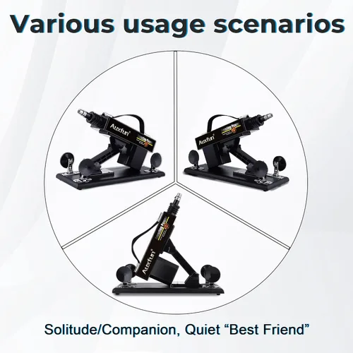 Vista 6 de AUXFUN - Máquina sexual automática de empuje con conector 3XLR juguetes sexuales manos libres, juguetes sexuales para parejas, adultos, hombres