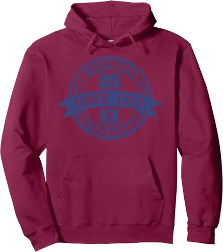 Vista 5 de Disney Pixar Monsters University School Crest Movie Logo Sudadera con capucha, Gris