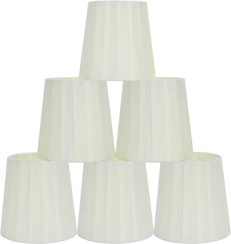 Vista 10 de MIRA - Cortinas pequeñas con clip para lámpara de pared, juego de 2, barril pequeño, 5.2 x 4 pulgadas x 5.2 pulgadas de alto, cinta de tela, hechas