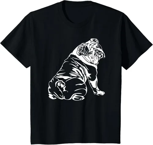 Vista 75 de Gracioso Bulldog Inglés playera perro Hund playera regalo, Azul (Heather blue)