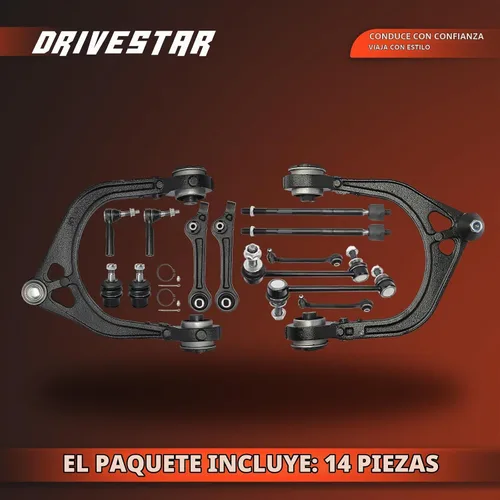 Vista 3 de RWD - Juego de barras estabilizadoras de 14 piezas, brazos de control delantero con rótulas, 2011-2017 para Chrysler 300/para Dodge Challenger