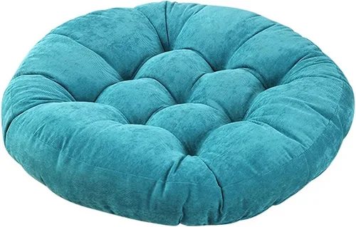 Vista 24 de Tiita Cojín de suelo de 22 pulgadas, cojín redondo para silla de exterior Redondo beige
