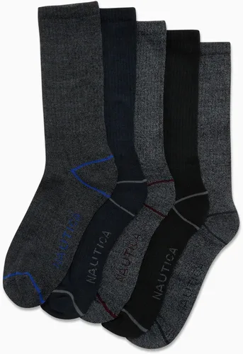 Vista 2 de Nautica Mens Dress Socks Light-Cushion Crew Socks 10 Pack