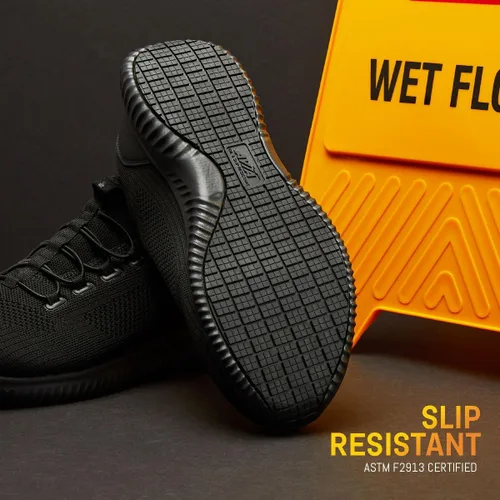 Vista 5 de Avia Anchor SR - Zapatos de malla antideslizantes resistentes al agua para hombre, para restaurante, trabajo y seguridad para hombre, mediano