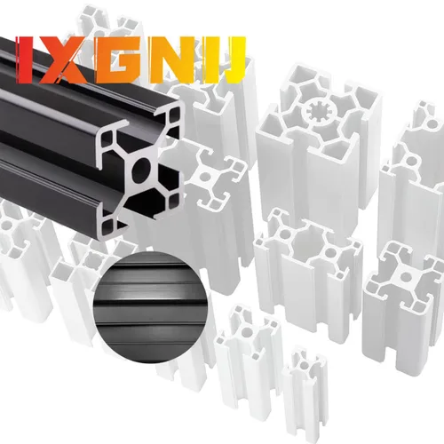 Vista 6 de 3030 T Ranura de aluminio extrusión para piezas de impresora 3D y CNC DIY Negro 400mmX4