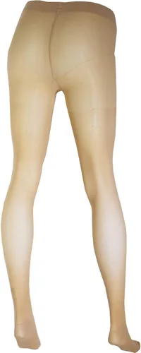 Vista 2 de Truform Sheer Pantyhose de maternidad, compresión de 20-30 mmHg, soporte de abdomen, 20 denier, beige, S