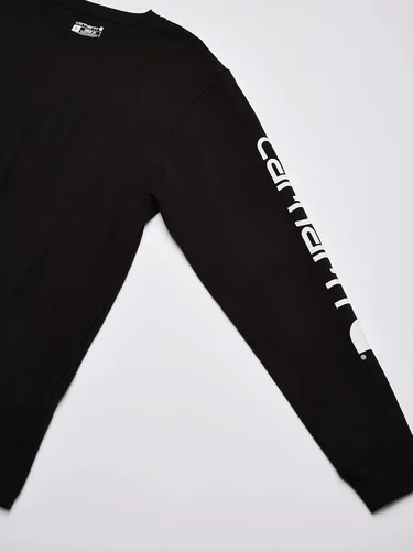 Vista 4 de Carhartt Camiseta resistente de manga larga con logotipo ajuste holgado para hombre