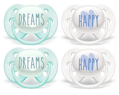 Vista 11 de Philips AVENT Chupete ultra suave, 6-18 meses, azul y gris, paquete de 4, SCF211/40