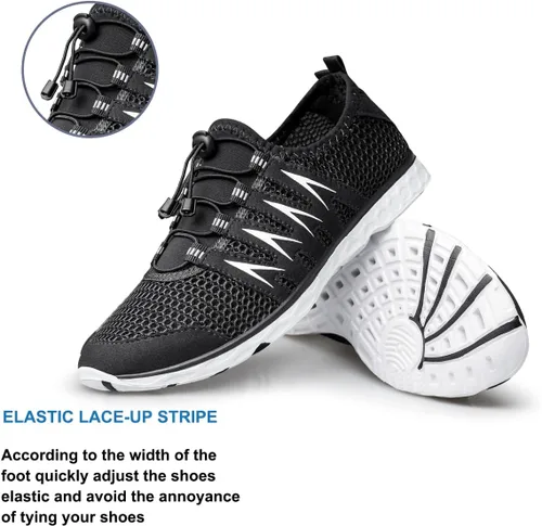 Vista 6 de Zapatos de agua para hombres y mujeres, zapatos de senderismo al aire libre, secado rápido, zapatos acuáticos de playa para deportes acuáticos