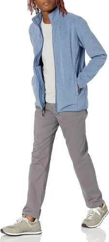 Vista 4 de Tienda Essentials - Chaqueta de vellón con cremallera completa para hombre (disponible en tallas para personas grandes y altas)