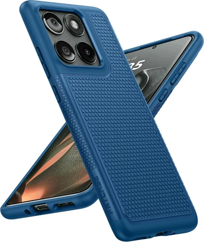 Vista 44 de FNTCASE Funda para iPhone 14 Pro Max color azul: [compatible con Magsafe] Funda magnética mate sólida con [protección completa de la cámara]