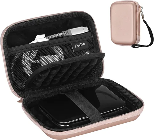 Vista 13 de ProCase Funda para disco duro para Canvio Basics Western Digital WD Elements My Passport Seagate Backup Plus Slim 1TB 2TB 3TB 4TB USB 3.0, 2.5