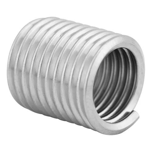 Vista 9 de Insertos de hilo de alambre, 100 piezas de acero inoxidable helicoidal de alambre helicoidal insertos de rosca de tornillo M8 x 1.25 x 2D Kit