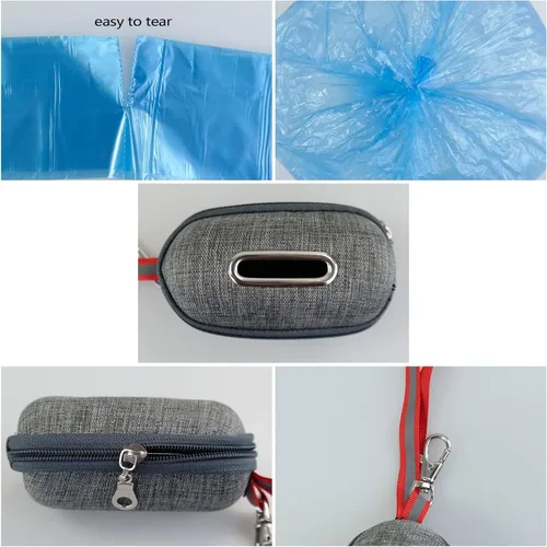 Vista 2 de Cand 1400 bolsas para excrementos de perro, bolsas de basura con dispensador, 40 rollos