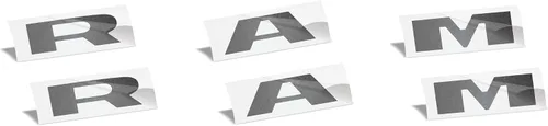 Vista 27 de Reflective Concepts 2019-2026 Adhesivos de calcomanías para emblemas de puerta RAM - (Color: Bandera Americana)