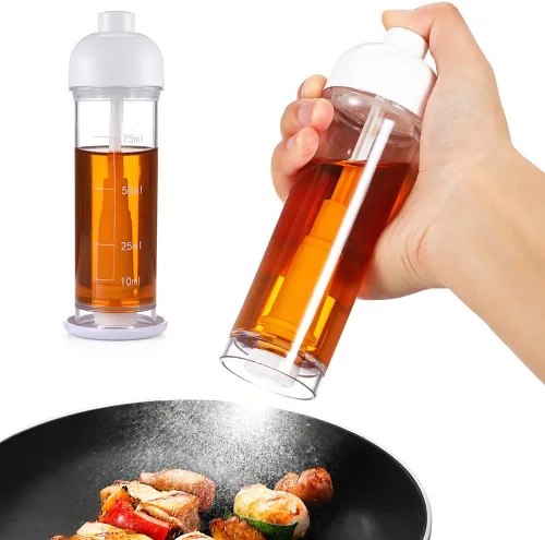 Vista 9 de Pulverizador de aceite 3.4 fl oz para cocinar, botella de spray Verde