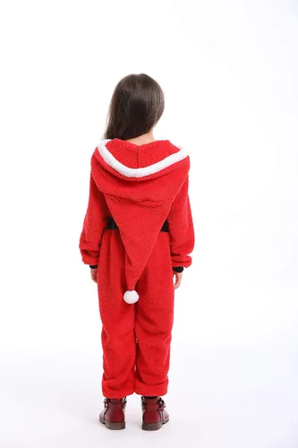 Vista 2 de yolsun Kids Onesie Santa Costume, Cute Christmas Costume Cosplay for Boys&Girls