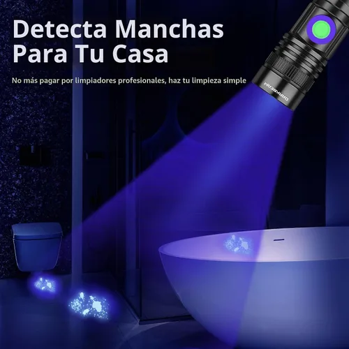 Vista 7 de DARKBEAM 365nm linterna ultravioleta luz negra luz ultravioleta madera UV 365nm (azulado)