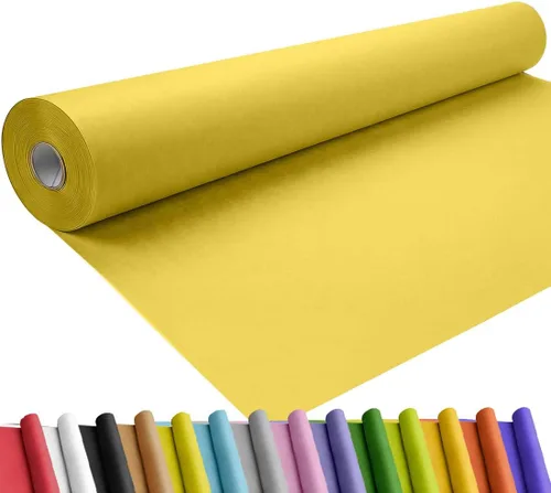 Vista 13 de SMART&CASUAL Papel de regalo negro de 17.8 x 760 pulgadas (63 pies) de papel kraft para regalo, tablón de anuncios, ramos, flores, niños, embalaje