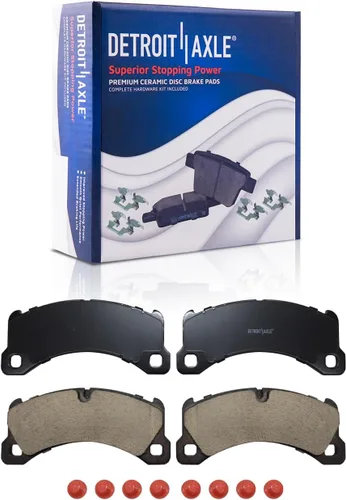 Vista 16 de Detroit Axle – Pinza de freno del lado del pasajero trasero + pastillas de freno de reemplazo para Silverado Sierra 1500 Tahoe Yukon Astro Deville