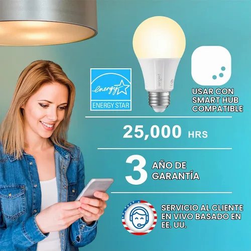 Vista 2 de Sengled Zigbee - Bombillas inteligentes, requiere concentrador inteligente, funciona con SmartThings y Echo con hub integrado, control de voz