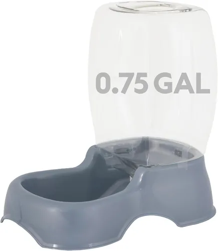 Vista 14 de Petmate Pet Cafe Dispensador de agua por gravedad para gatos y perros, cuenco de agua para gatos y perros, fabricado en Estados Unidos, 0.75 AZUL