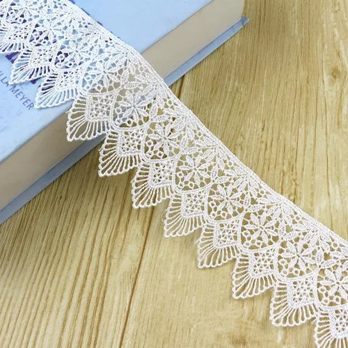Vista 7 de Accesorios de ropa bordados de poliéster bordado ligero falda de encaje / escote/mangas DIY tela decorativa arte, embalaje de regalo, diseño