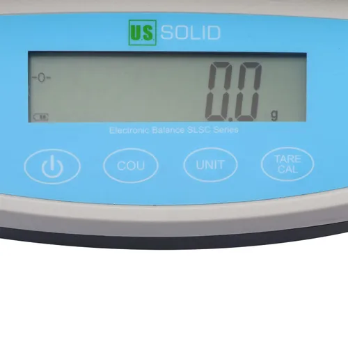 Vista 2 de U.S. Solid Balanza digital de laboratorio de precisión electrónica de 0.00 oz, interfaz RS232 y USB, AC100V-240V y DC4x1.5V, 19 unidades de medida