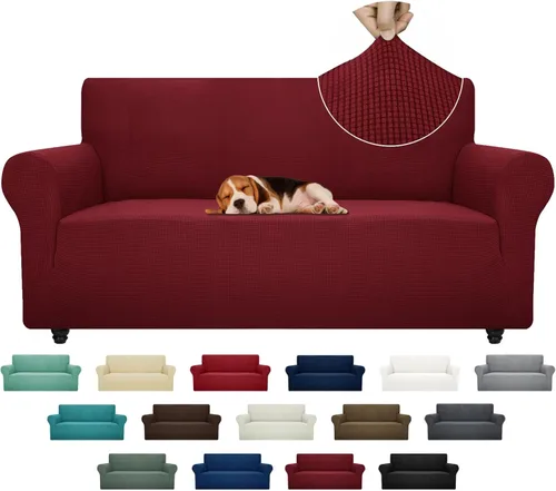 Vista 38 de ZNSAYOTX Funda súper elástica para silla (30"-47"), nuevas fundas de silla a rayas para sala de estar, aptas para perros y mascotas, protector