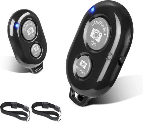 Vista 9 de Paquete de 2 unidades de control remoto inalámbrico para cámaras - Control remoto inalámbrico para teléfonos iPhone y Android, iPad, iPod, tableta