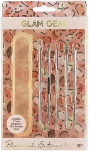 Vista 2 de 5 piezas de espinillas acné Comedona espinillas Extractor de manchas Kit de herramientas inoxidable Bump Spot Whitehead Popper Extractor de manchas