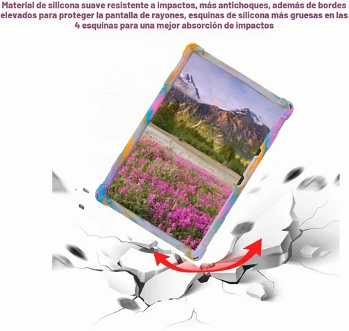 Vista 2 de Funda de silicona para tableta Xiaomi Redmi Pad 2 11" Dazzling Púrpura deslumbrante