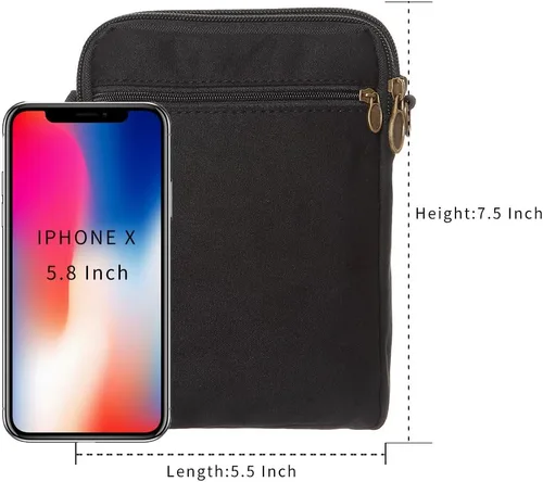 Vista 6 de AOCINA Pequeña bolsa cruzada de viaje, monedero para teléfono, bolso cruzado para mujer, bolso pequeño tipo cartera, monedero pequeño para niñas