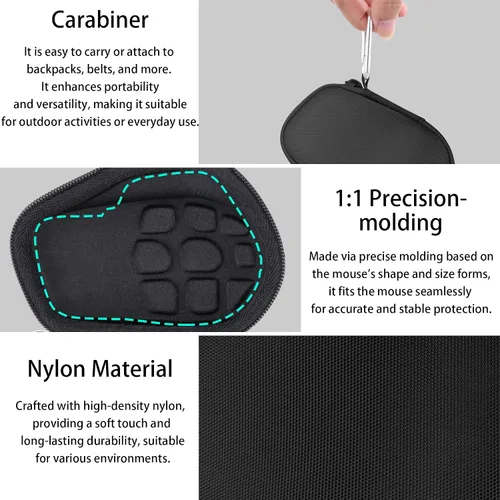 Vista 7 de Funda rígida para mouse Logitech MX Master 3S + teclado MX Keys