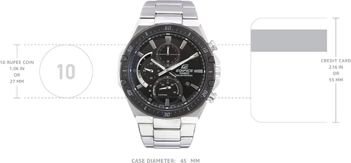 Vista 4 de Casio Edifice - Reloj para hombre con cronógrafo eléctrico Efs-S560Db-1Av Efss560Db-1 100M