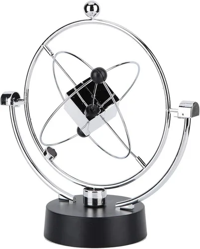 Vista 6 de Bolas de equilibrio de Newton, oscilación magnética cinética orbital decoración de escritorio Newton Pendulum